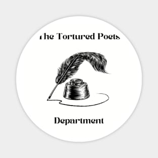 The tortured poets department feather pen design Magnet